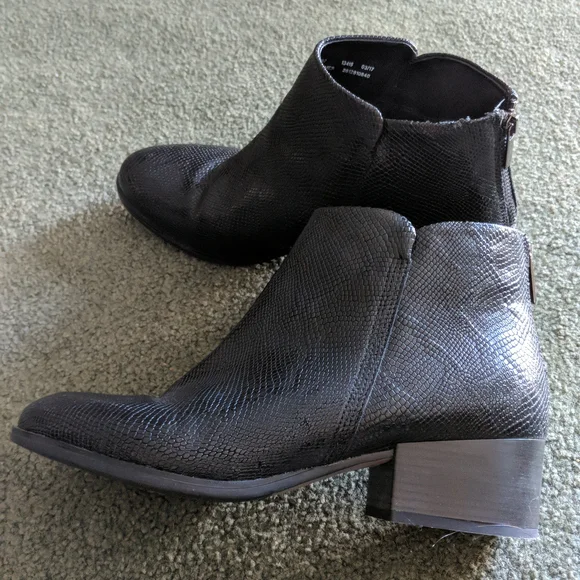 Clark s snakeskin look ankle boots